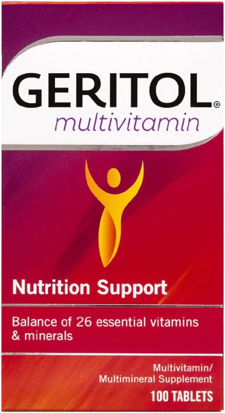 Geritol Multivitamin Tablets for Nutritional Support - 100 Tablets
