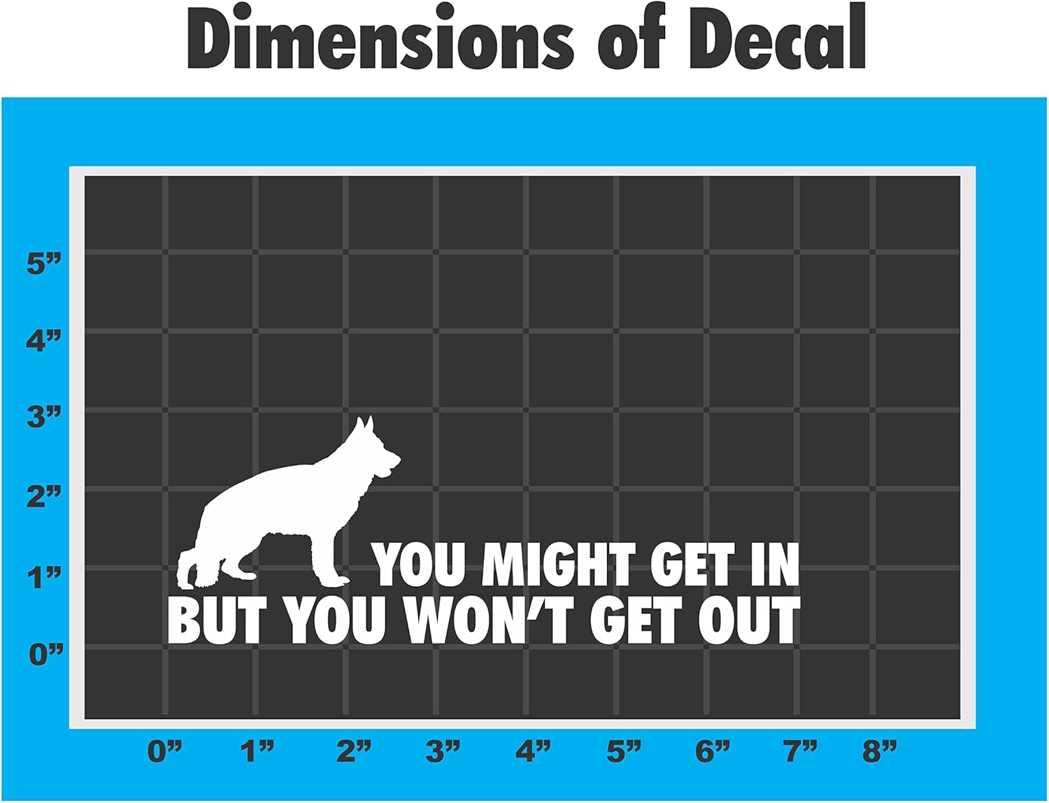 German Shepherd K9 Home Protection Sticker | Vinyl Decal for Car Window or Truck