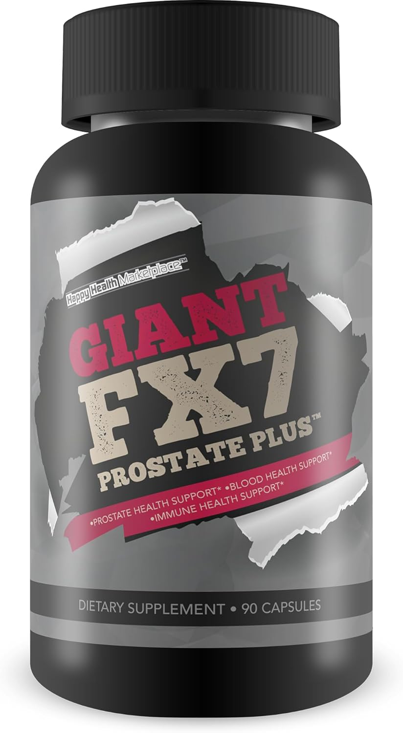 Giant FX7 Prostate Plus - Prostate Supplements for Energy, Endurance, and Healthy Function - With Zinc for Male Prostate Support