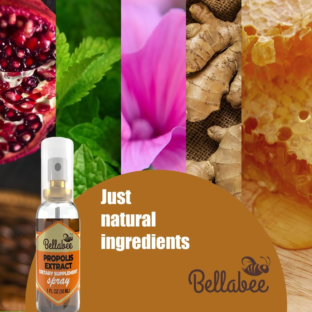 Ginger BellaBee Propolis Extract Supplement - Natural Dietary Support for Wellness and Immune Health
