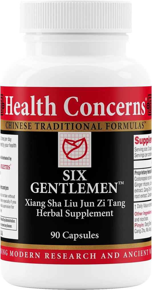 Ginger & Licorice Root Digestion Support Supplement - 90 Capsules by Health Concerns Six Gentlemen