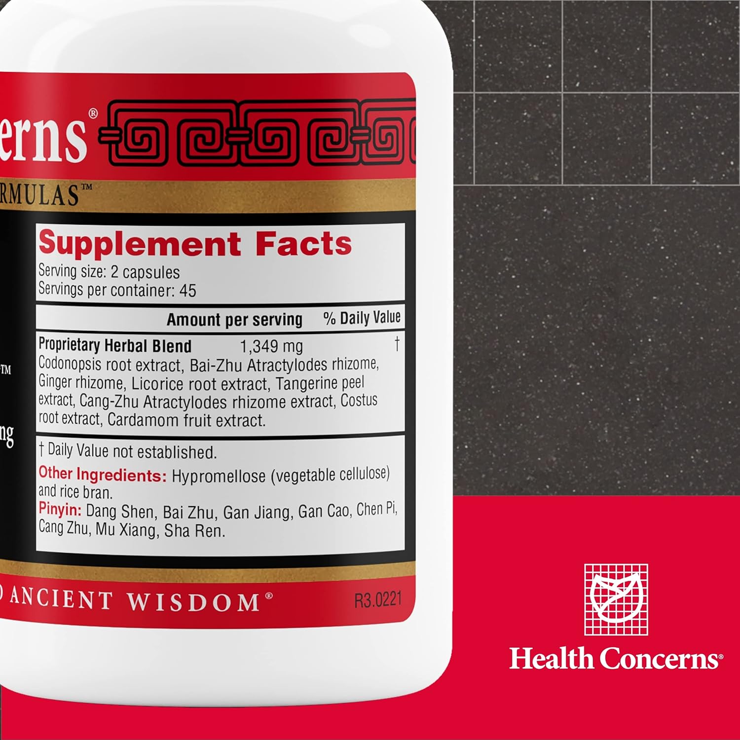 Ginger & Licorice Root Digestion Support Supplement - 90 Capsules by Health Concerns Six Gentlemen