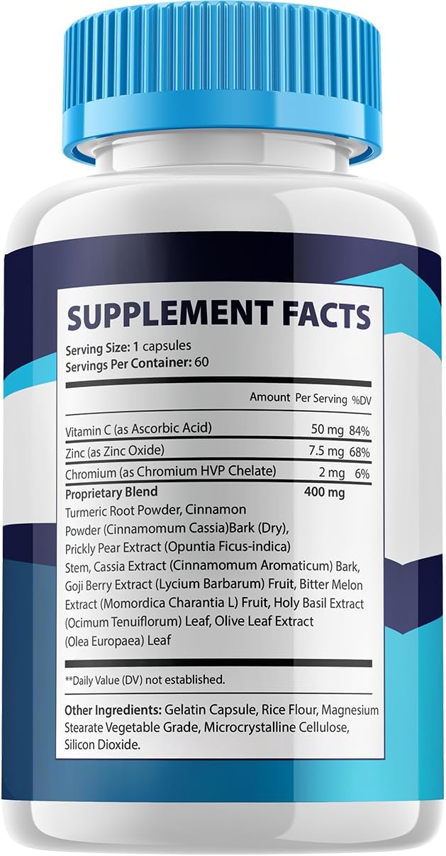 Gluco Fence Metabolic Support Supplement - Advanced Formula Capsules for Glucofence Support (2 Pack - 120 Capsules)