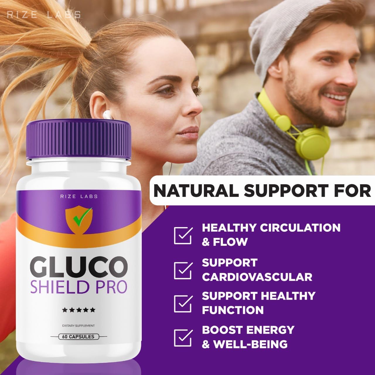 Gluco Shield Pro Support Supplement - Pack of 5 Capsules for Optimal Wellness