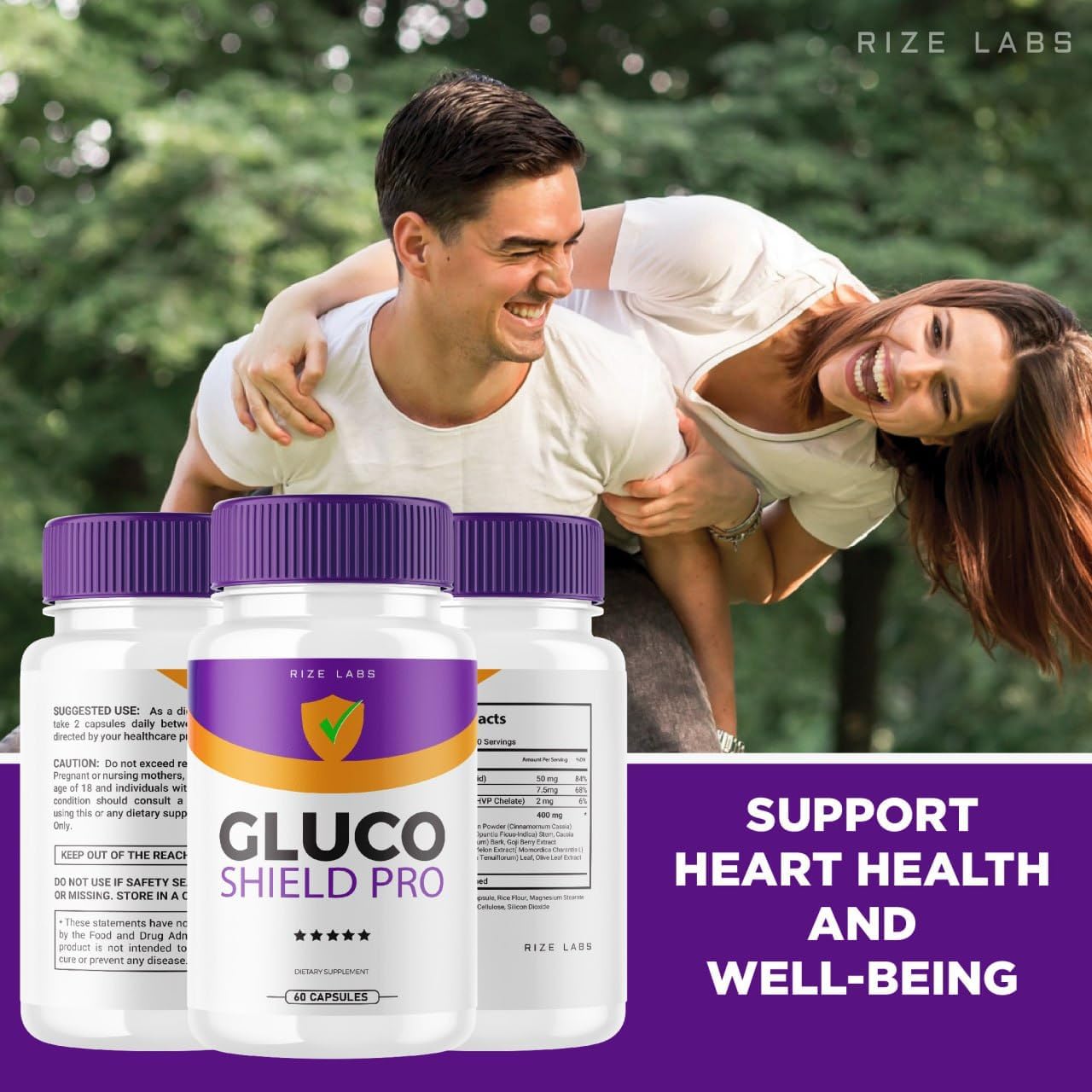 Gluco Shield Pro Support Supplement - Pack of 5 Capsules for Optimal Wellness
