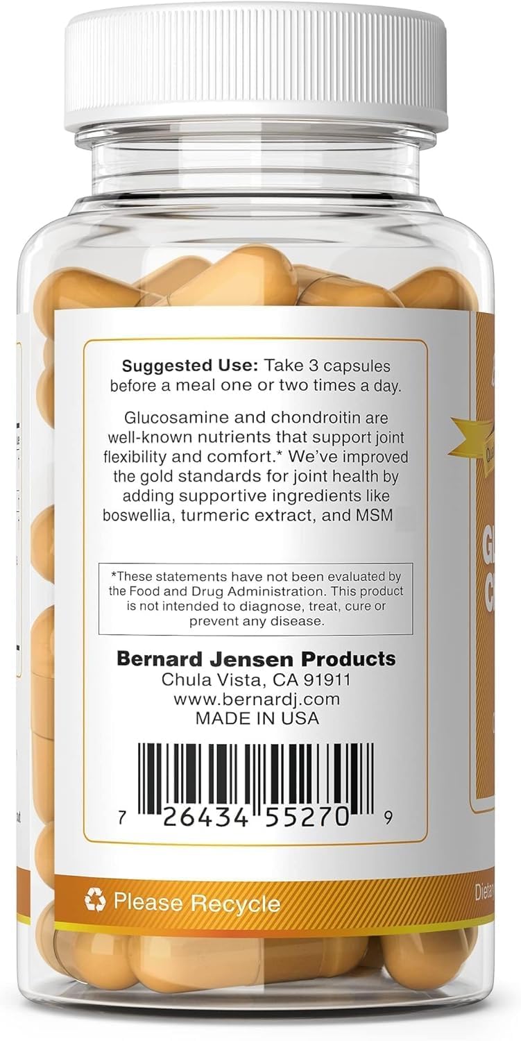Glucosamine Chondroitin Plus with MSM and Turmeric - 90 Capsules for Joint Support and Mobility