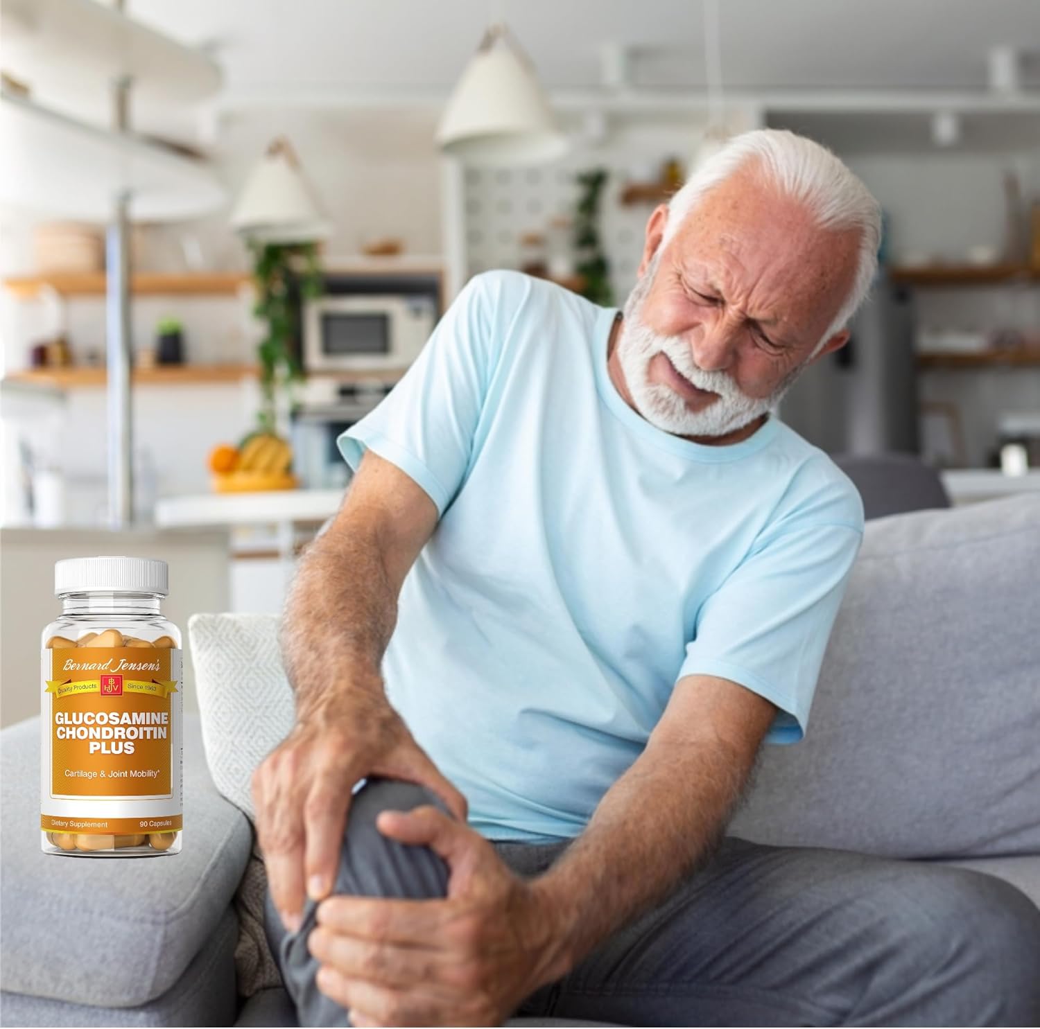 Glucosamine Chondroitin Plus with MSM and Turmeric - 90 Capsules for Joint Support and Mobility