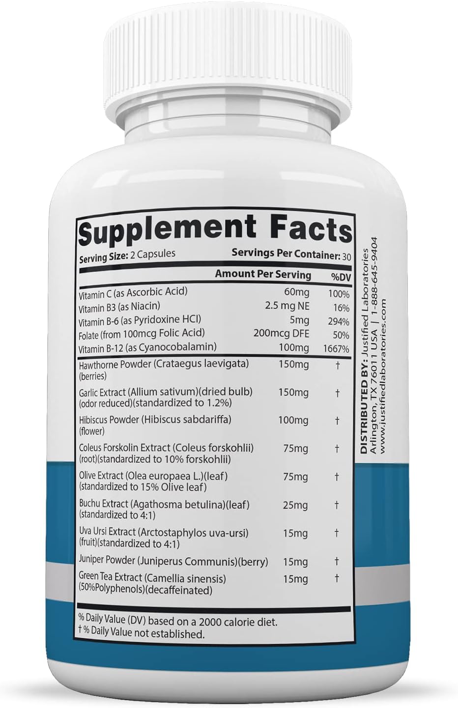 Glucotrust Advanced Formula Supplement Pills 2 Pack - 120 Capsules by Justified Laboratories
