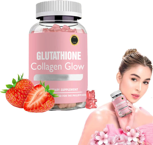 Glutathione Collagen Glow Gummies for Dark Spots - Korean Formula for Women, 60/120 Pcs