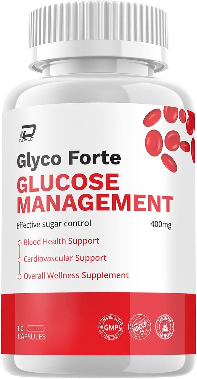 Glyco Forte Capsules - Advanced Supplement for Healthy Energy Levels, All Natural Formula (1 Pack - 60 Capsules)