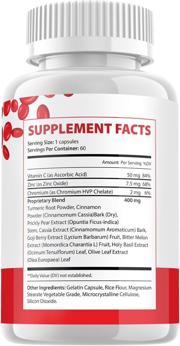 Glyco Forte Capsules - Advanced Supplement for Healthy Energy Levels, All Natural Formula (1 Pack - 60 Capsules)