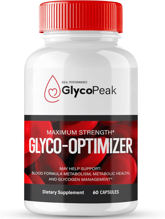 Glyco Peak Health Support Supplement Capsules - Maximum Strength Formula for Ideal Performance & Wellness (60 Capsules)