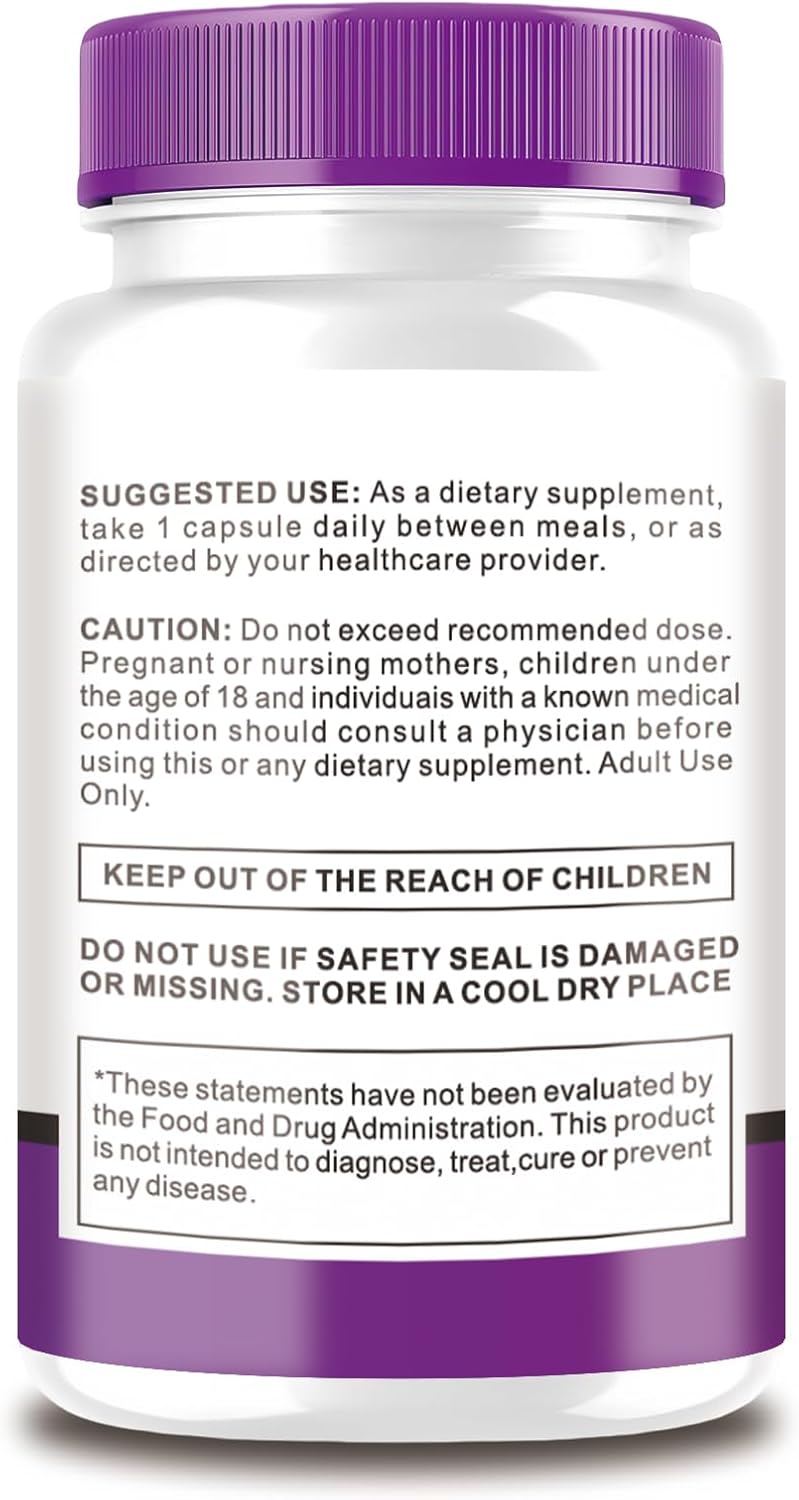GlycoBoost Capsules - Natural Blood Support Formula for Healthy Levels, Vessel Cleaner and Optimizer (60 ct)