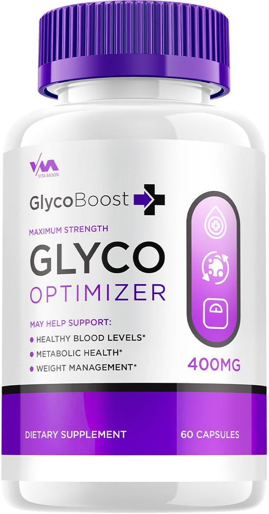 GlycoBoost Maximum Strength Supplement - 60 Capsules for Healthy Vitamin Support - Advanced Formula Glyco Optimizer Capsules - Vitamoon Glyco Boost Formula