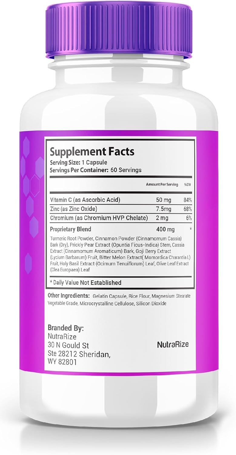GlycoEase Pills (2 Pack) - All-Natural Dietary Supplement for Glycogen Support by NutraRize - Advanced Formula with Glycoeas Naturals (120 Capsules)