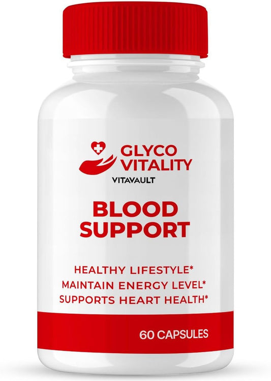 GlycoVitality Support Supplement Capsules - Maximum Strength Formula for Health & Wellness (60 Pills)