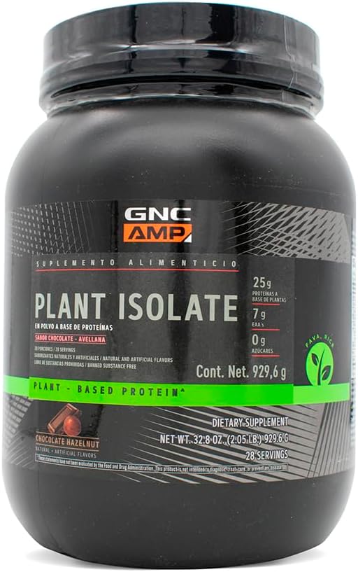 GNC AMP Nature-Based Protein in Chocolate Hazelnut Flavor - Plant-Powered Protein Blend