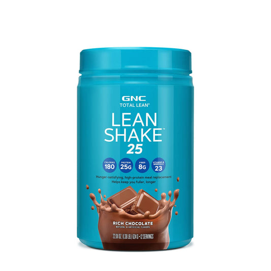 GNC Total Lean Rich Chocolate Lean Shake with 25g Protein - 12 Servings