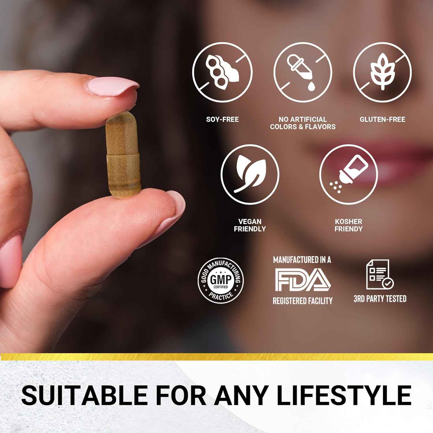 Golden After 50 NitrolFlo-9 - Nature-Powered Nitric Oxide Supplement with Pomegranate Extract, Grape Seed, and S7® - Supports Nutrient Circulation and Optimal Energy - 60 Capsules