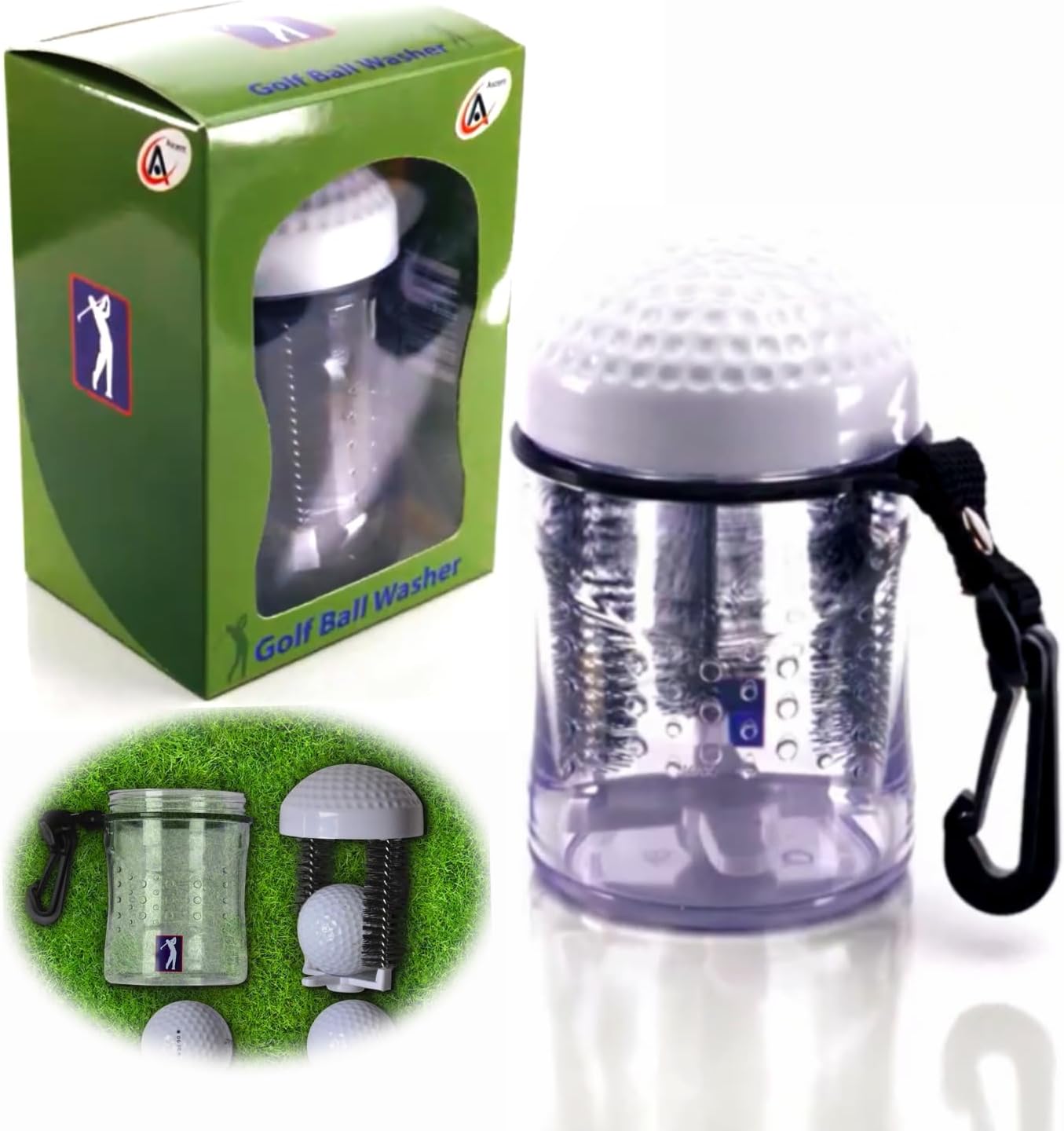 Golfer's Ultimate Gift: Ascent Golf Ball Washer Cleaner - Ideal Gift for Men and Women, Must-Have Accessory