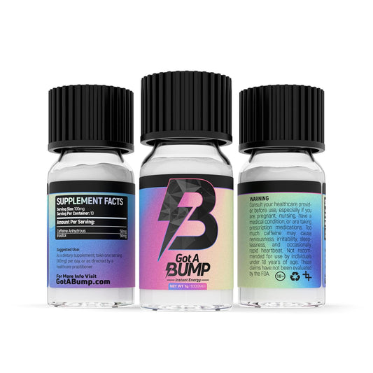 Got A Bump™ Caffeine Vials - 1g Container (30-Pack)