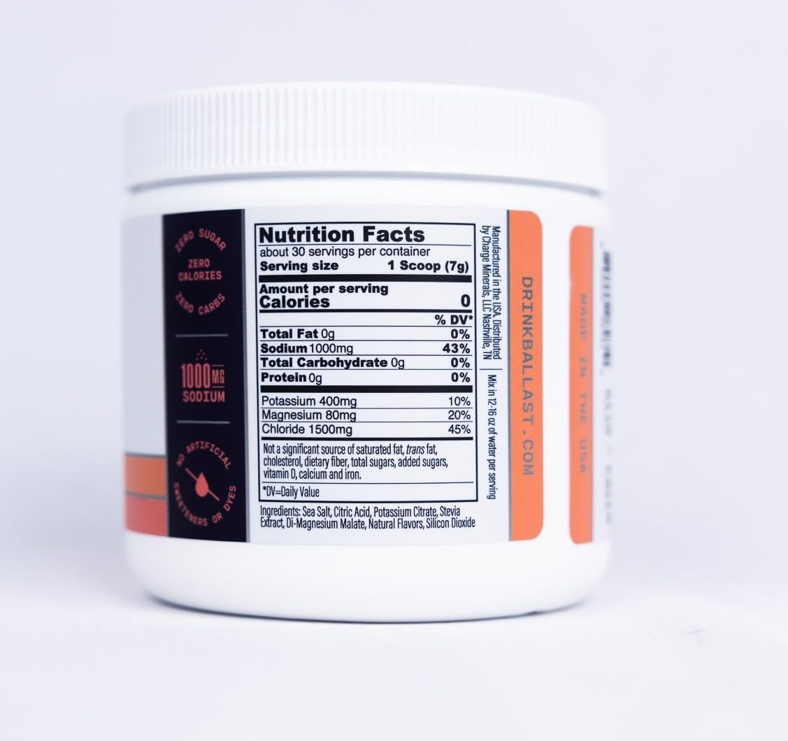 Grapefruit Electrolyte Powder for Rapid Rehydration - Zero Sugar, Keto & Paleo Friendly - 30 Servings