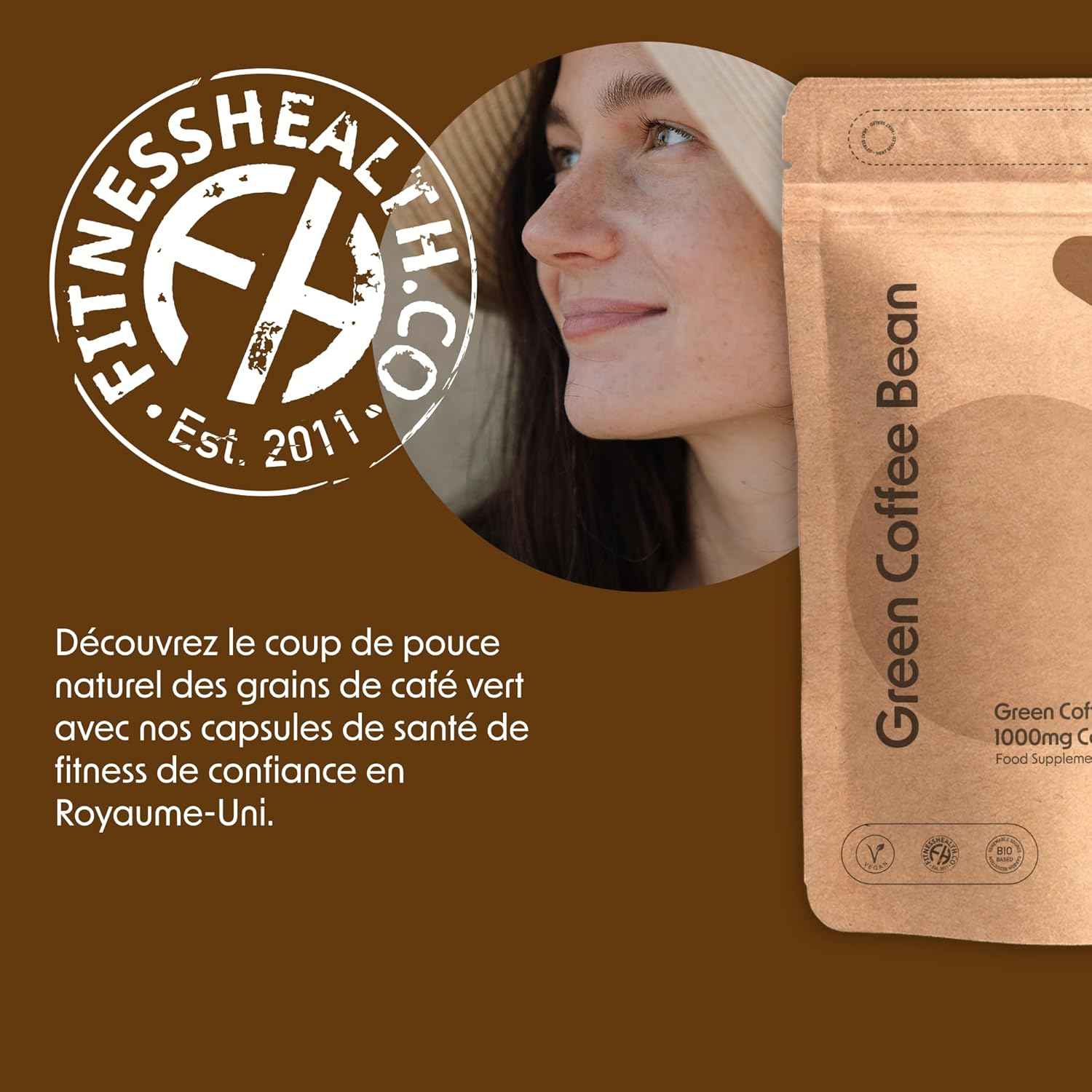 Green Coffee Bean Capsules 1000MG (60 Capsules) - Handpicked and Unroasted Green Coffee Bean Extract - Greens Coffee Supplement - High Strength Green Coffee Capsule