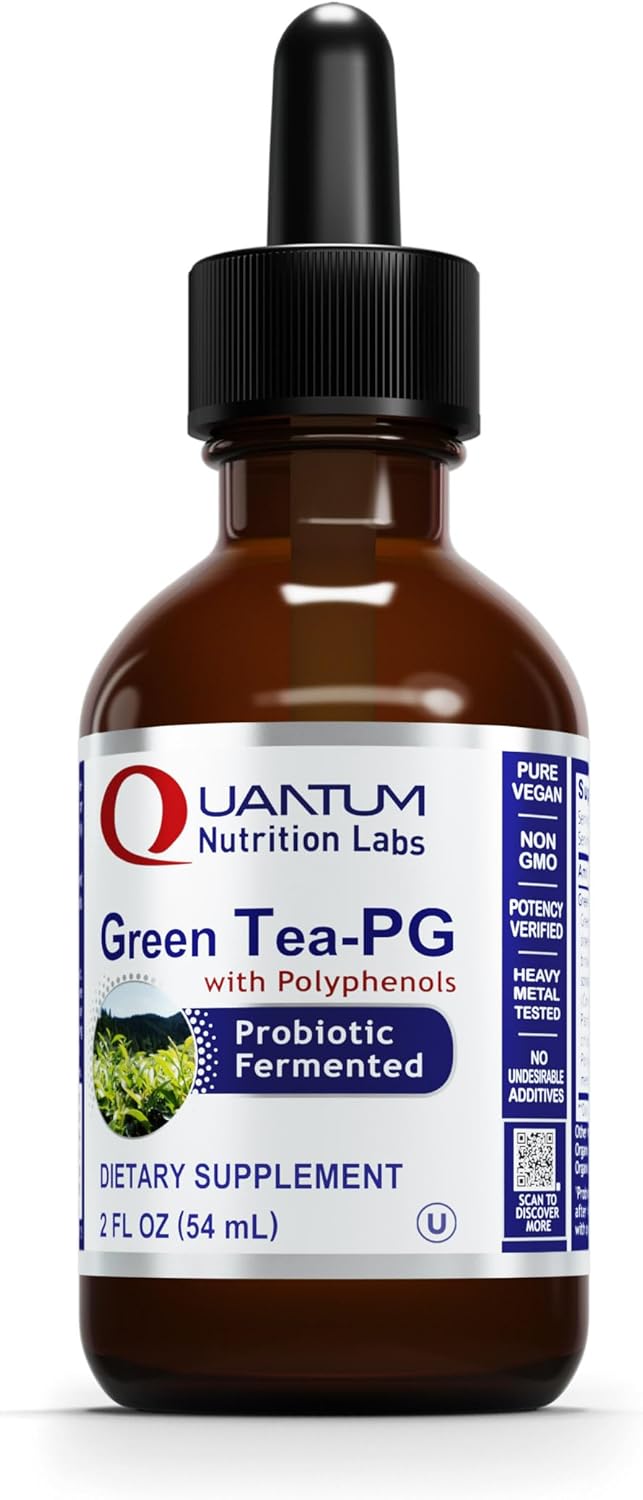 Green Tea-PG Liquid Extract - Camellia Sinensis Supplement for Antioxidant Support - 2 Fl Oz Bottle
