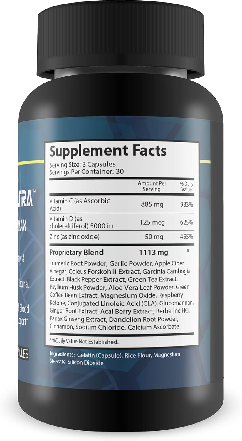 GRS Ultra Super Antioxidant Formula with Vitamin C, D3, and Zinc for Cellular Health and Immune Support