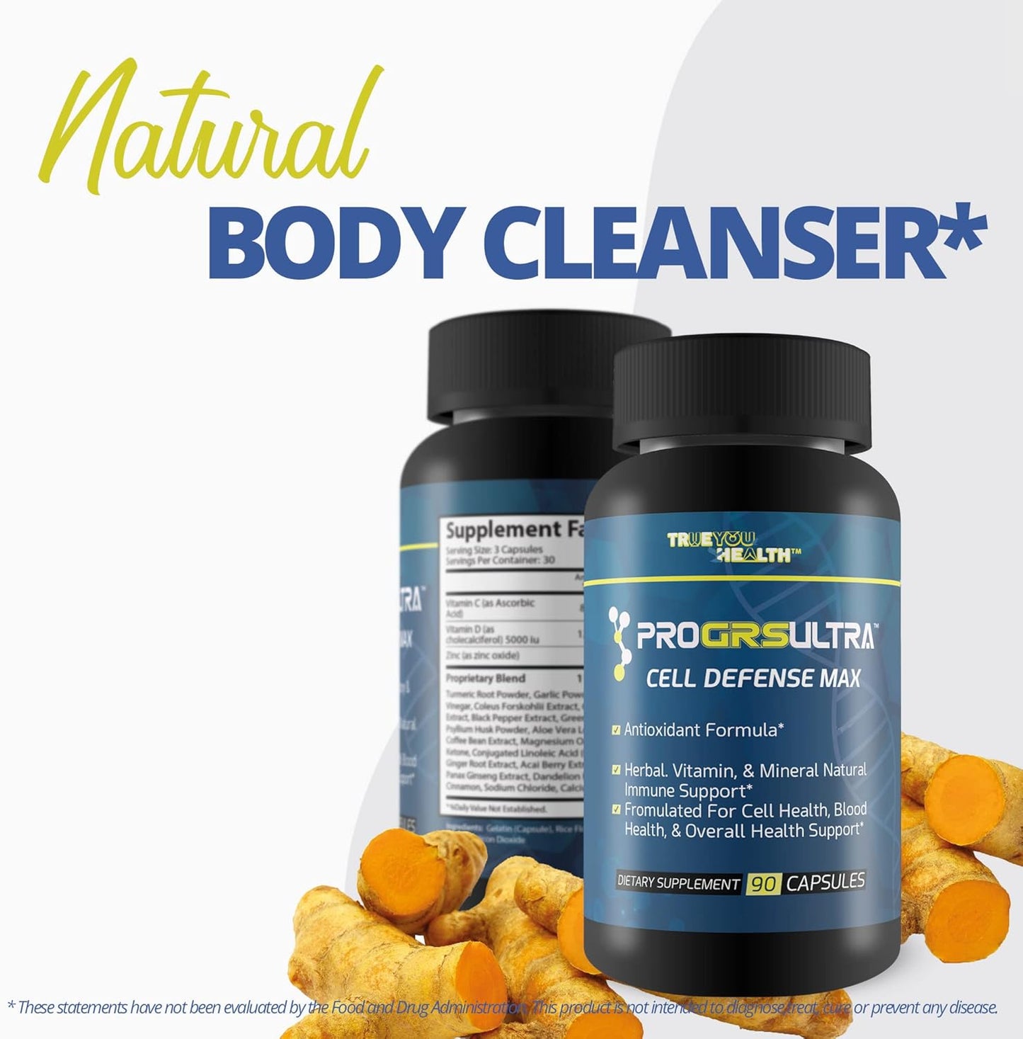 GRS Ultra Super Antioxidant Formula with Vitamin C, D3, and Zinc for Cellular Health and Immune Support