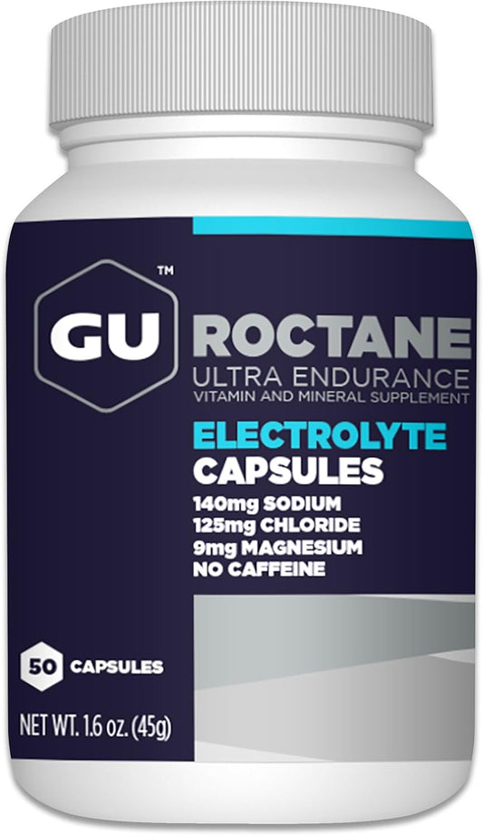 GU Energy Variety Pack: Roctane Electrolyte Capsules & Assorted Energy Gels (50 Capsules, 24 Gels)