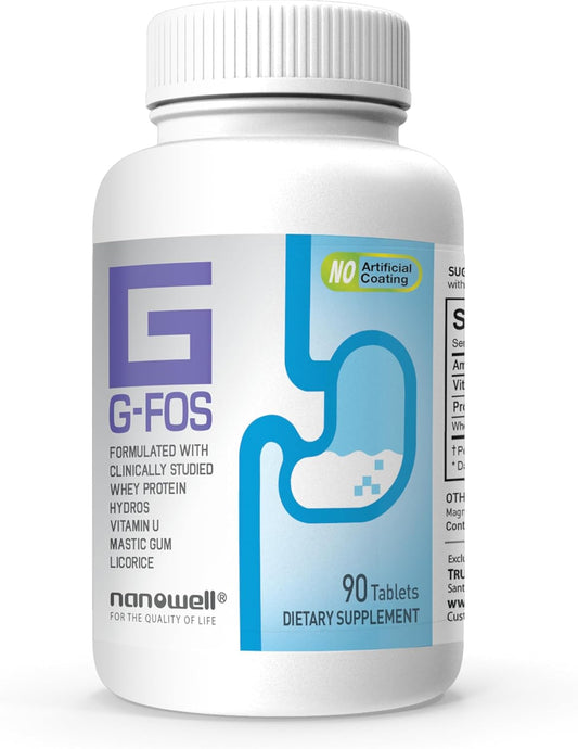 Gut Health Supplement with Vitamin U for Gastrointestinal Support - H. Pylori Elimination - 90 Tablets, 1-Month Supply