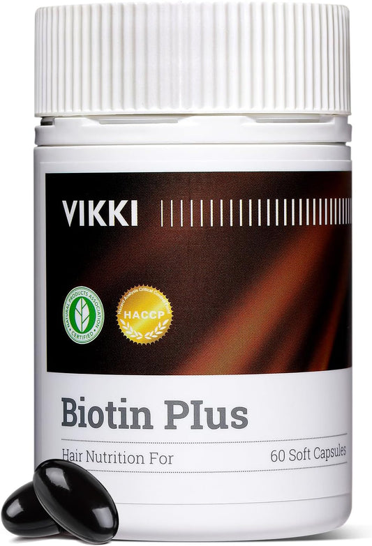 Hair, Skin, and Nails Health Supplement for Women & Men - Multivitamin with Vitamins C & B2 for Thicker Hair, Reduced Wrinkles, Fine Lines, and Skin Care - 60 Capsules