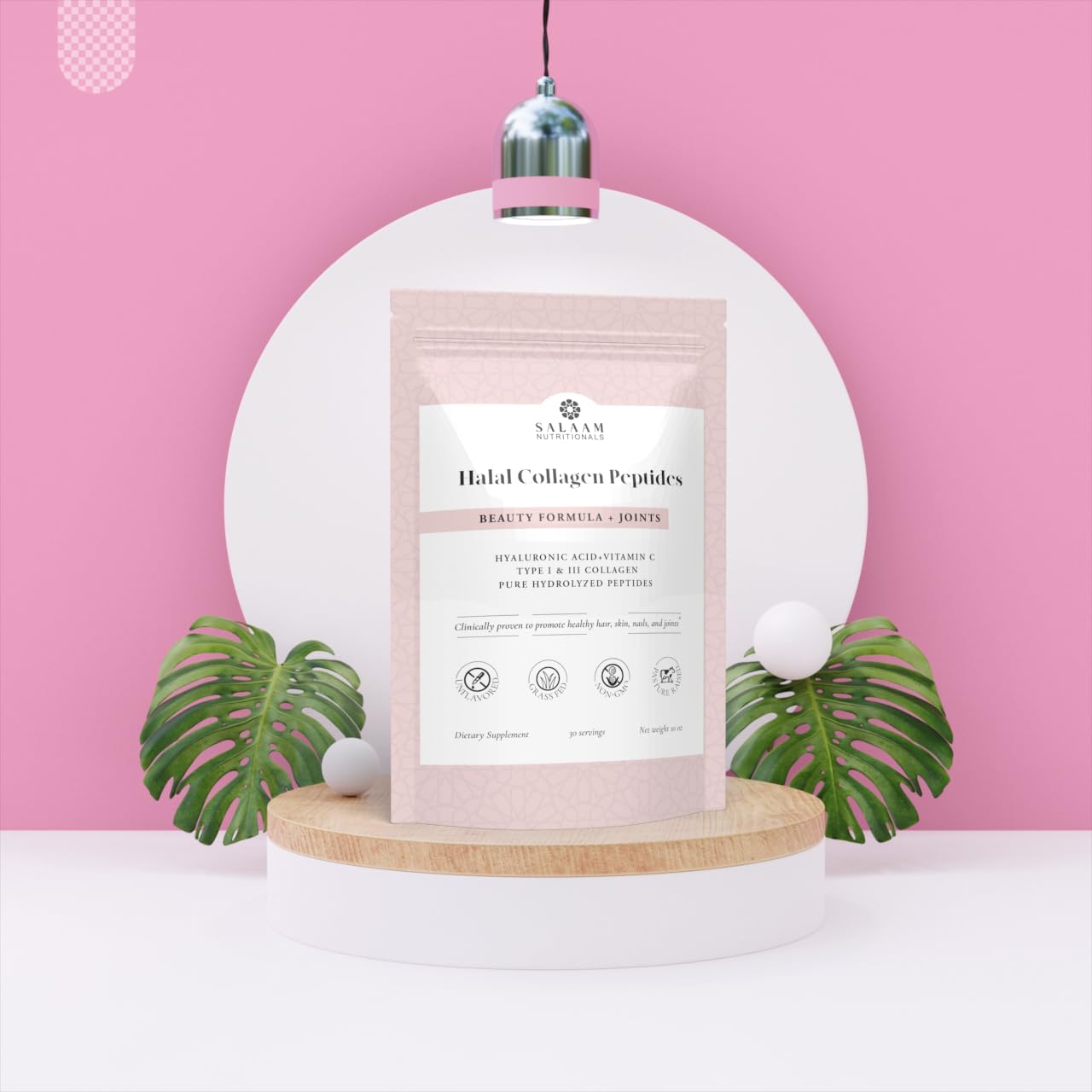 Halal Collagen Powder by Salaam Nutritionals - Premium Quality Supplement for Skin, Hair, and Joint Health