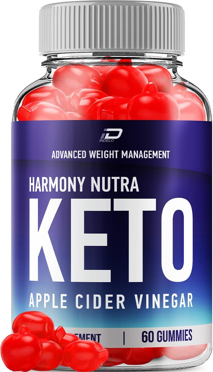 Harmonynutra Apple Cider Vinegar Gummies with Vitamin B12 - 1000MG ACV Supplement for Keto Diet - 60 Gummies in 1 Pack