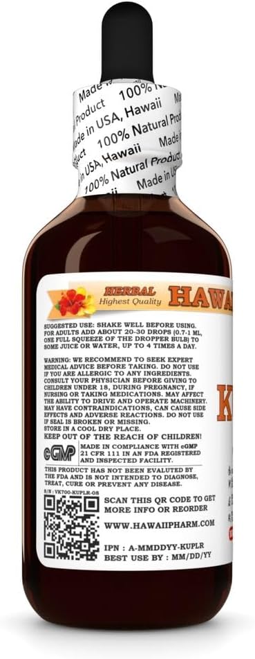 Hawaii Pharm Kudzu Extract Tincture - Liver Wellness & Heart Health Support - 2 fl.oz
