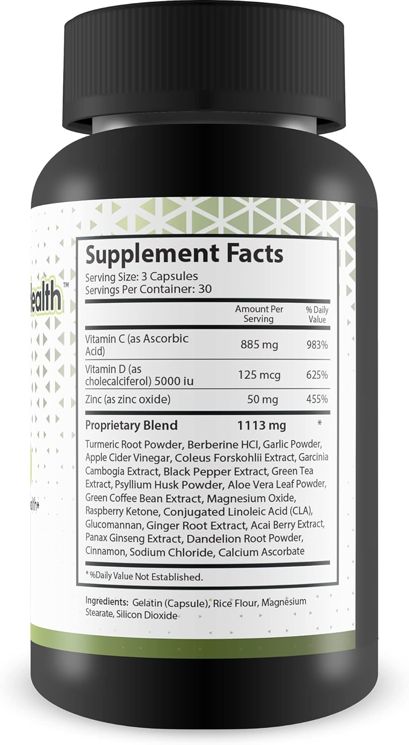 Health Pro Complete Health Supplement for Men & Women - Daily Support for Heart, Blood, Digestive, Cognitive, & Bone Health - Vitamins, Minerals, Antioxidants, Herbal Extracts - Immune Boost