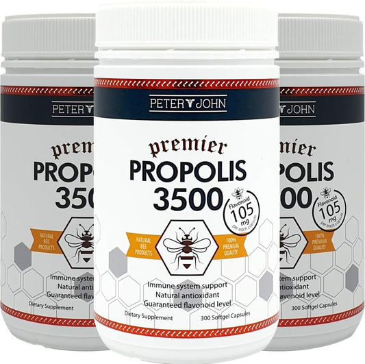 Healthfarm Peter John Propolis 3500 Softgel Capsules - High Flavonoid Content