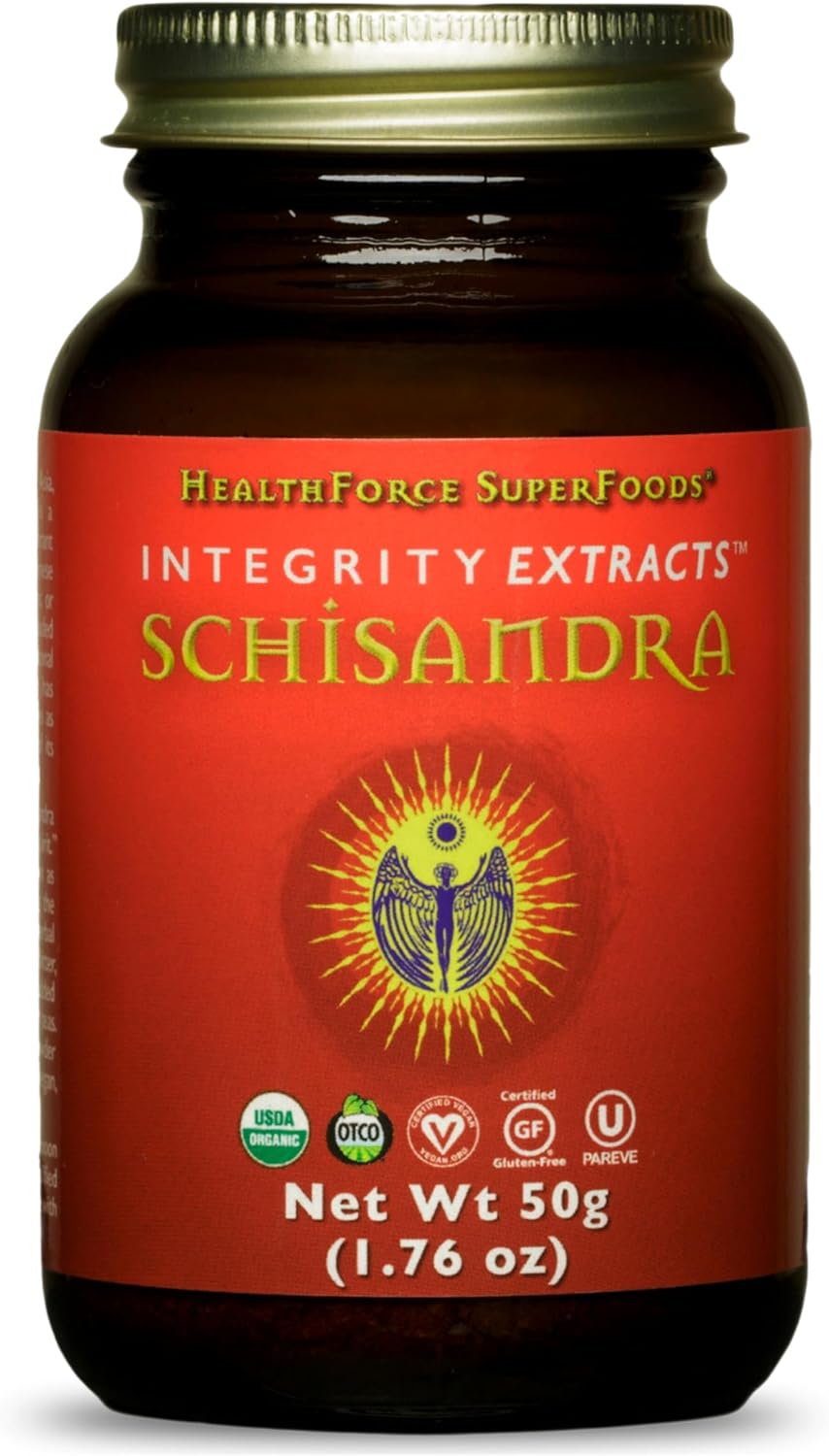 HealthForce SuperFoods Integrity Extracts Schisandra Powder - 50g - Organic Superfood Supplement