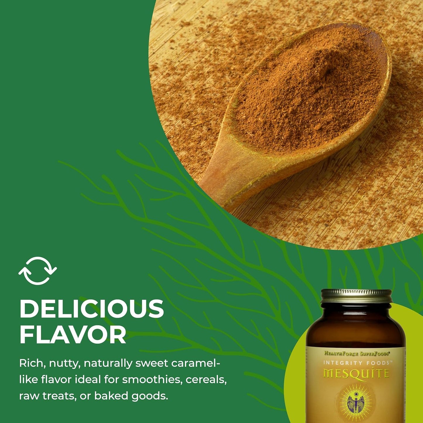 HealthForce SuperFoods Mesquite Powder - 180g Integrity Foods for Natural Health
