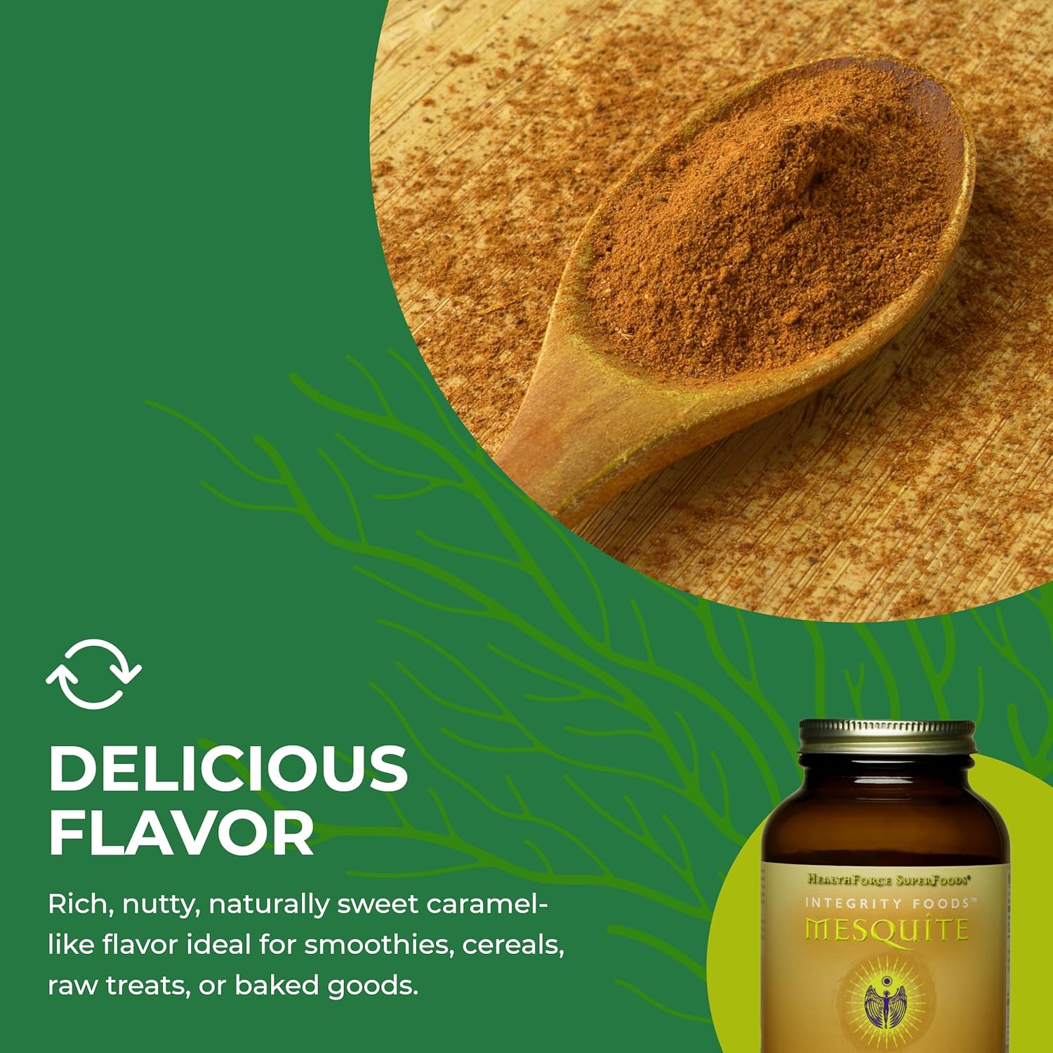 HealthForce SuperFoods Mesquite Powder - 180g Integrity Foods for Natural Health