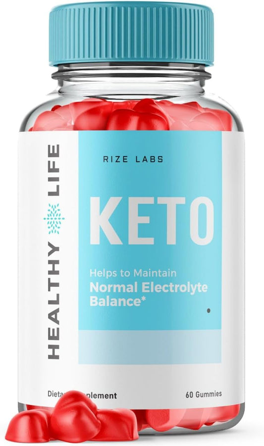 Healthy Life Keto ACV Gummies - Advanced  Slimming Formula  Support for Slimming Belly Fat - Promotes Electrolyte Balance - 60 Gummies