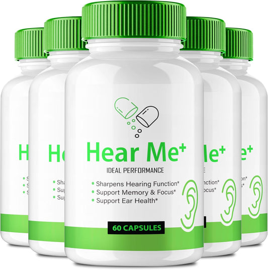 Hear Me Plus Capsules - Maximum Strength Ear Supplement for Ideal Performance (5 Pack)