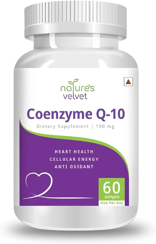Heart Health & Energy Boost - Coenzyme Q-10 Antioxidant Supplement, 60 Softgels