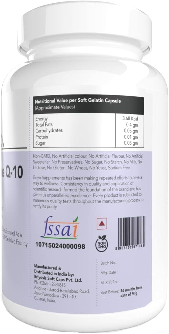Heart Health Supplement: CoenzymeQ10 + Omega 3 with Lycopene and Selenium - 150 mg Omega 3 + 100 mg Omegas 3 - Cellular Energy and Antioxidant Support