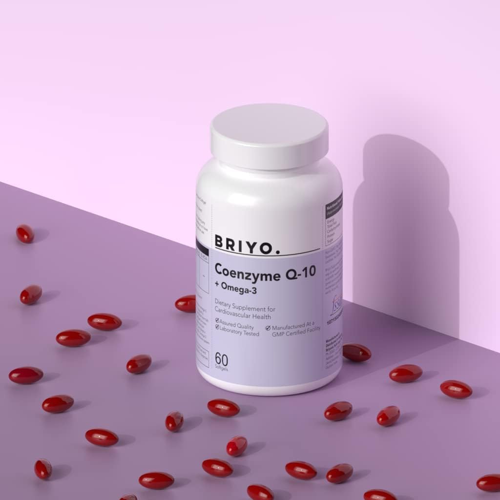 Heart Health Supplement: CoenzymeQ10 + Omega 3 with Lycopene and Selenium - 150 mg Omega 3 + 100 mg Omegas 3 - Cellular Energy and Antioxidant Support