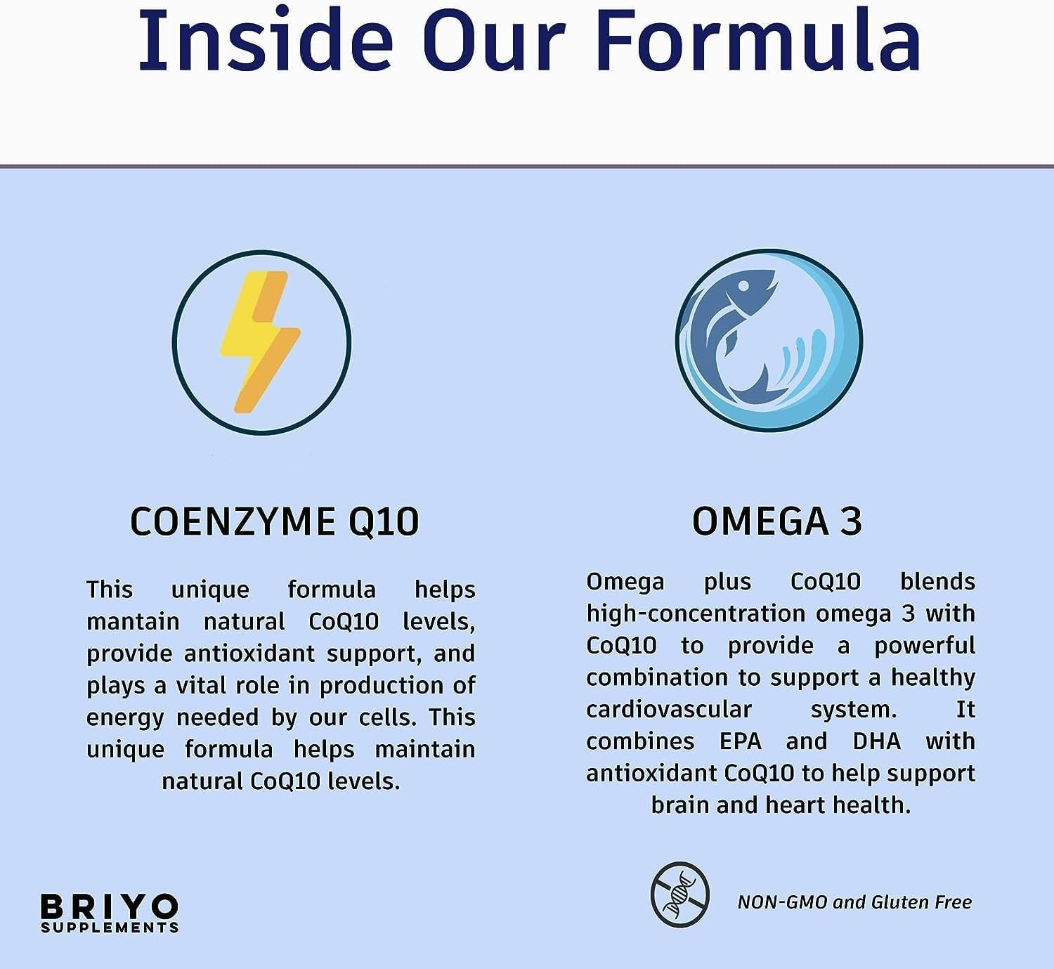 Heart Health Supplement: CoenzymeQ10 + Omega 3 with Lycopene and Selenium - 150 mg Omega 3 + 100 mg Omegas 3 - Cellular Energy and Antioxidant Support