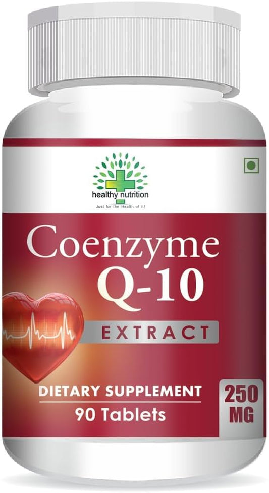 Heart Health Support: Natural Coenzyme Q-10 with Arjuna & Moringa Extract 90 Veg Tablets - Coenzymeq10