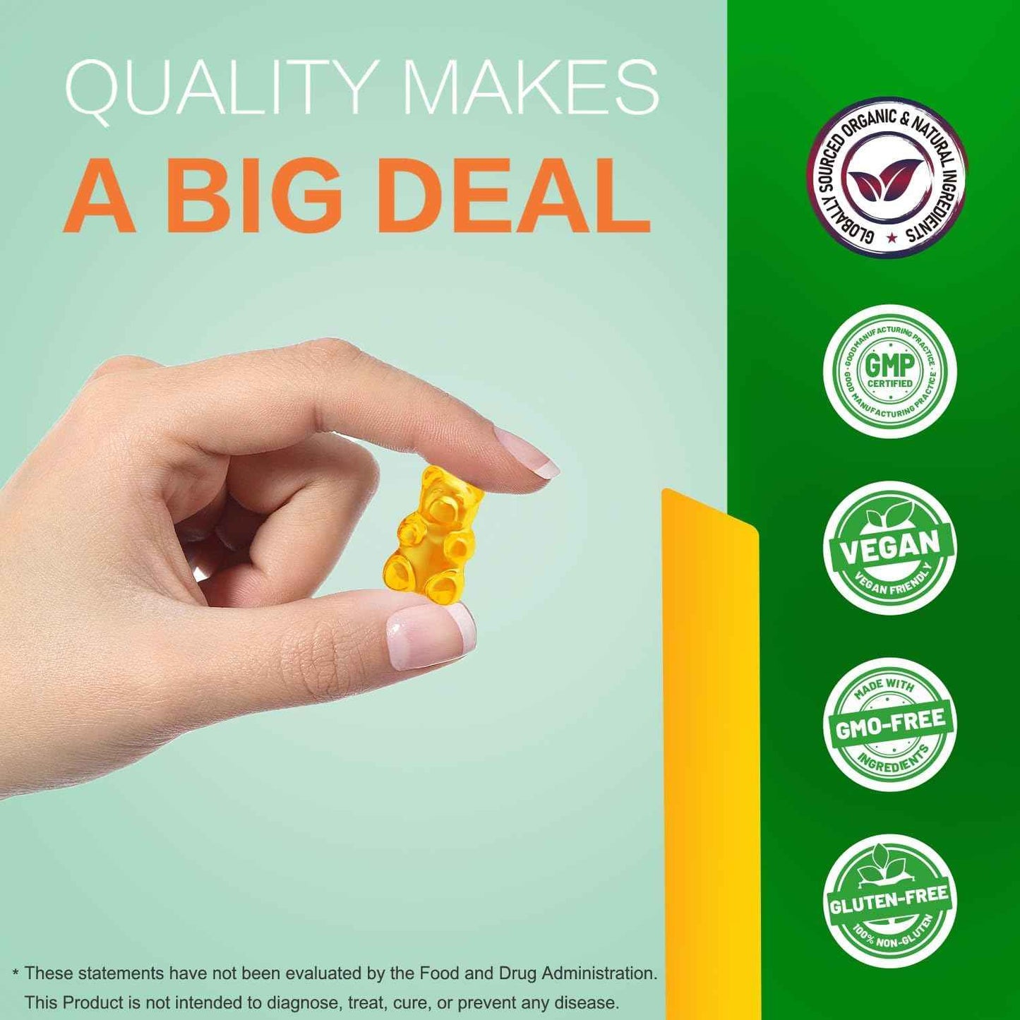 Hemp Gummies Natural Harmony - Extra Strength metabolism booster Gummies for Balanced Mood and Wellness - Organic, Vegan, Sugar Free - 60 Count, 2-Month Supply