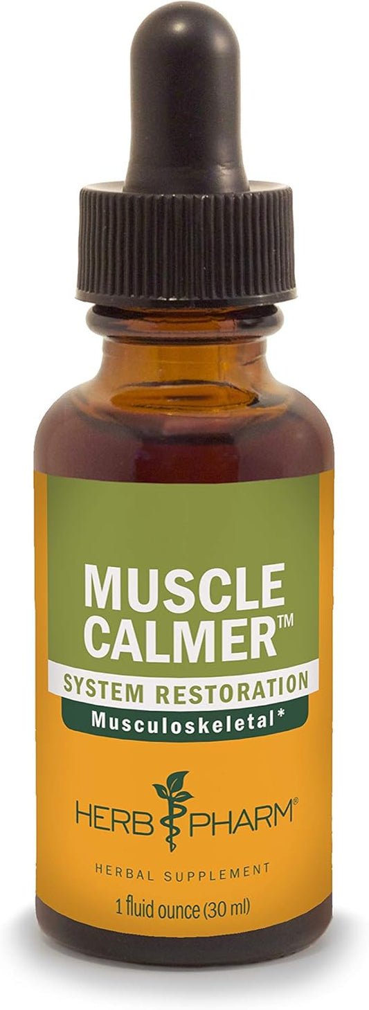 Herb Pharm Muscle Calmer Liquid Herbal Formula for Musculoskeletal Support - 1 oz